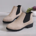 Boots Girls 2023 New Booties Women Low Heel Martin Boots Women's Boots Autumn Winter New Fashion Round Toe Women's Shoes Wholesale. 
