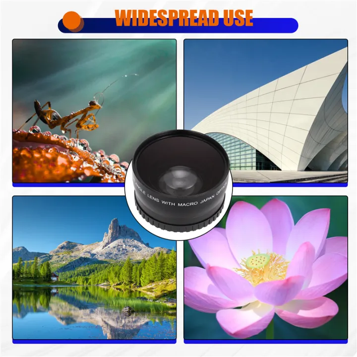 58MM%20Wide%20Angle%200.45x%20Converter%20Lens%20with%20Macro%20Close-Up%20Attachment%20for%20Rebel%20T6s,T6i,SL1,T5,T5i,T4i,T3,T3i,T1i,T2i,XSI,XS,,XT,70D,60D,60Da,7D,5D,1D%20-%20Image%203