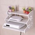 WiFi Router storage Stand Set Wall Floating Shelves Wall Mount Model big (3 layer). 