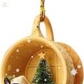 Christmas Dog Pendant Ornament Christmas Tree Decoration for Bag Holiday. 