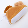 【Happy childhood memories】(New) cute bear baby shoes winter warm newborn flats boy girl soft sole velvet shoes cartoon animal elastic toddler shoes.