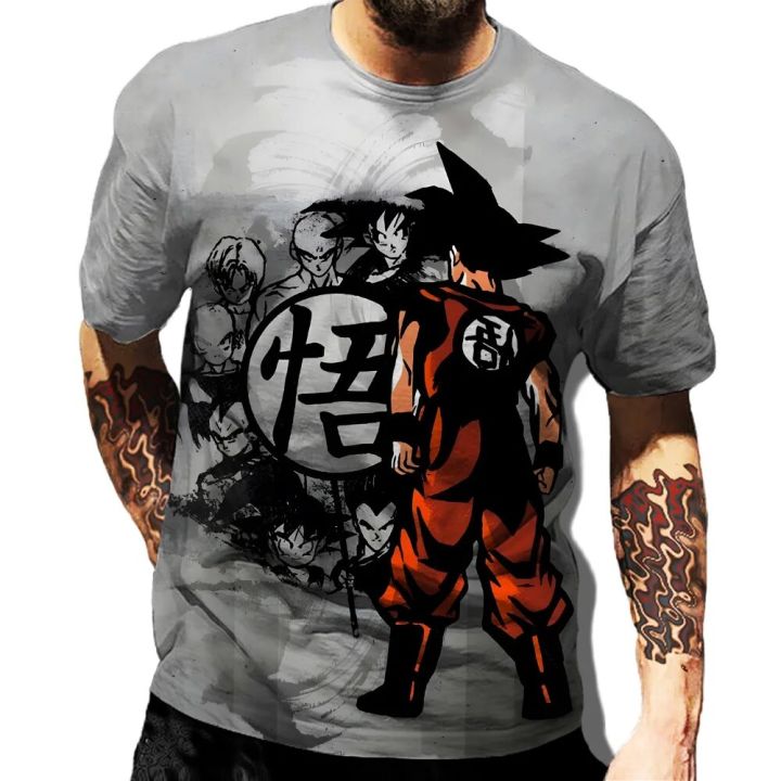 Goku%20Clothes%20Men's%20T-shirt%20Casual%20Tops%20Anime%20Tee%20Dragon%20Ball%20Z%20T%20Shirts%20Boys%20T-shirts%20Children's%20Clothing%20Short%20Sleeved%20Man%20Tee%20-%20Image%202