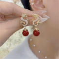 Chinese Vintage Dragon Dangle Earrings for Women New Year Dragon   Totem Earring Girls Party Personality Jewelry Gift. 