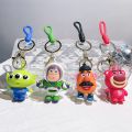 Toy Story Keychain Cute Three Eyes Alien Keyring Pendant Kawaii Disney Bag Accessories Decorative Gift Key Chain Girls. 