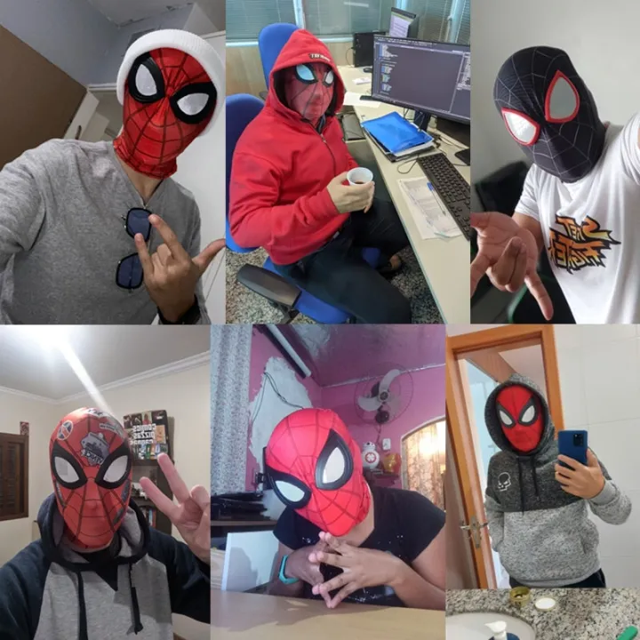 Superhero%20Mask%20Miles%20Spiderman%20Mask%20Peter%20Parker%20Halloween%20Cosplay%20Costume%20Mask%20Spandex%20Fabric%20Material%20-%20Image%203