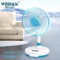 WEIDASI Rechargeable desk fan WD-219 (with Led light). 