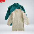 Girls Jacquard Knit Long Sleeve Winter Dress Sweater Cardigans From Levin. 