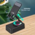 KISONLI M-1 Wireless Folding Bracket RGB Bluetooth Speaker With 360 Degree Phone Holder Stand. 