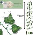 Enchanting LED Flower String Lights with Lush Green Leaves: 15 Feet of Indoor/Outdoor Fairy Lights/367. 