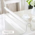 1mm Soft Glass Tablecloth PVC transparent D' waterproof Oilproof Kitchen Dining table cover tablecloth for rectangular table.
