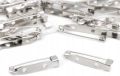 25mm Small Brooch Backs Bar Safety Pins Silver for DIY Craft , Jewelry Making Findings.