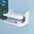 Router Stand Double layer Wall Mounted Router Shelf projector mount Router Storage Setup Box R108. 