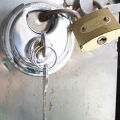 Padlock, Discus Lock Corrosion Resistant for Warehouses.