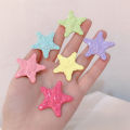 Sweet Cool Pentagram Hair Clip Cream Glossy Star Hair Accessories Star Hairpins GJCUTE. 