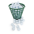 Golf Basket Golf Container with Handle Ball Rack for Stadium Outdoor Sports Green. 