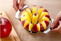 Stainless Steel Apple Cutter - Silver - Vegetable Cutter. 