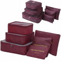 6PCS Travel Storage Bag  Organizer Set For Clothes Shoes Cosmetic Tidy Organizer Wardrobe Suitcase Pouch Travel Organizers Packing Bags. 