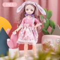 BJD Dolls 30cm Anime Doll Clothes Full Set 1/6 Bjd 23 Joint Movable Body Doll Girls Dress Up DIY Toys Reborn Kawaii.