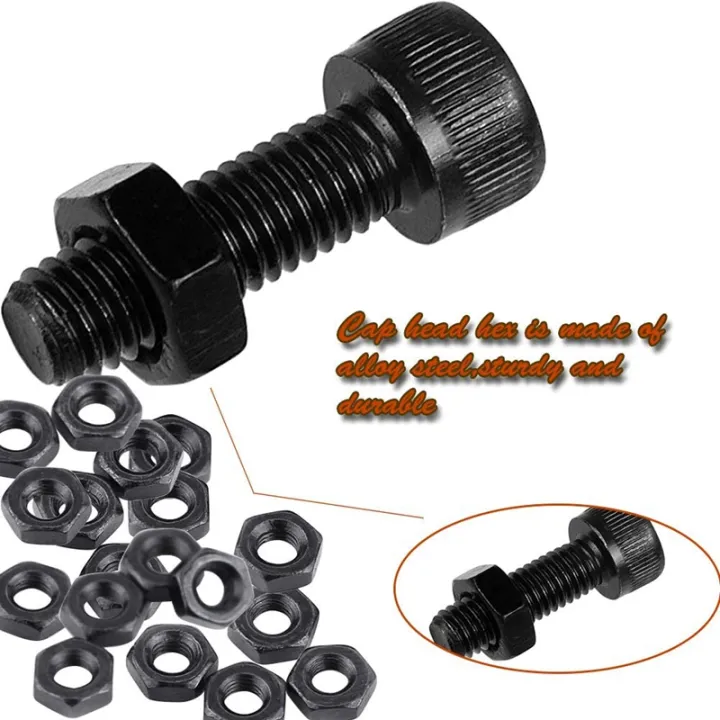 300%20Pcs%20Nuts%20Bolts%20Set%20Hex%20Bolts%20Nut%20and%20Washer%20Assortment%20Screws%20Bolts%20M3%20Tool%20Kit%20with%20Plastic%20Box%20(Black)%20-%20Image%203