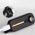 LED Red Blue Shoulder Police Light with Clip USB Charging Flashing Warn Safety ANLAN. 