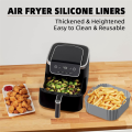 2PCS Silicone Air Fryer Liners for Air Fryer Pro XL AF141 AF140 AF181 Square Air Fryer Liners Reusable Basket B.