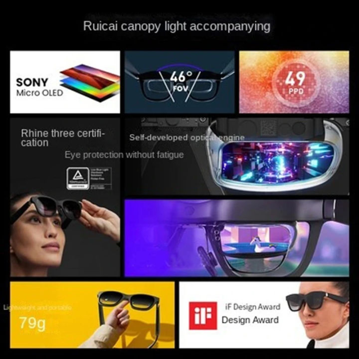 XREAL%20Air%20Nreal%20Air%20Smart%20AR%20Glasses%20Portable%20130%20Inches%20Space%20Giant%20Screen%201080p%20Viewing%20Mobile%20Computer%203D%20HD%20Private%20Cinema%20-%20Image%205