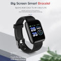 116Plus Smart Bracelet Sports Bracelet D13 Color Screen Bracelet Sports Pedometer Bluetooth Reminder Heart Rate Blood Pressure. 