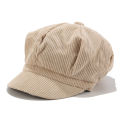Ladies Womens Girls Corduroy Baker Boy Peaked Cap Winter Newsboy Hat. 