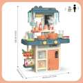 42 Pcs Spraying Mist Kitchen Set with Light -Sound-Steam-Water, for Children.