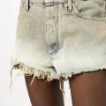 Gradient Wash Old Hair Mustard Edge Women's Denim Shorts 2023 Spring And Summer New Commuter Fashion Versatile Cotton Pants Y2k. 