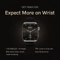 QCY GS2 Smart Watch 1.96 inch Amoled 60Hz High Resolution Display Bluetooth Calling IPX8 Waterproof 24 Hours Heart Rate Monitor SPO2 Sensor 100+ Sports Modes Smartwatch for Men and Women. 