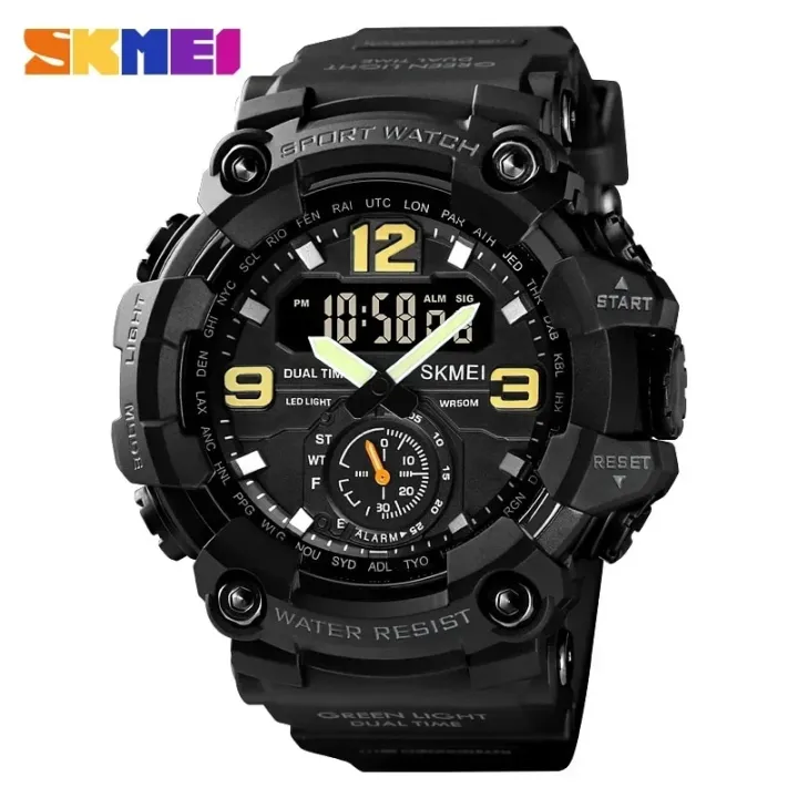 SKMEI%201637%20Dual%20Movement%203%20Time%20Sport%20Wristwatch%20Mens%20Waterproof%20Electronic%20Watches%20montre%20homme%20Shockproof%20Digital%20Men%20Watch%20-%20Image%207