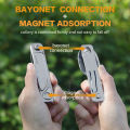 ROXON 3 IN 1 Camping Cutlery Set Knife Fork Spoon Stainless Steel Portable and Detachable.