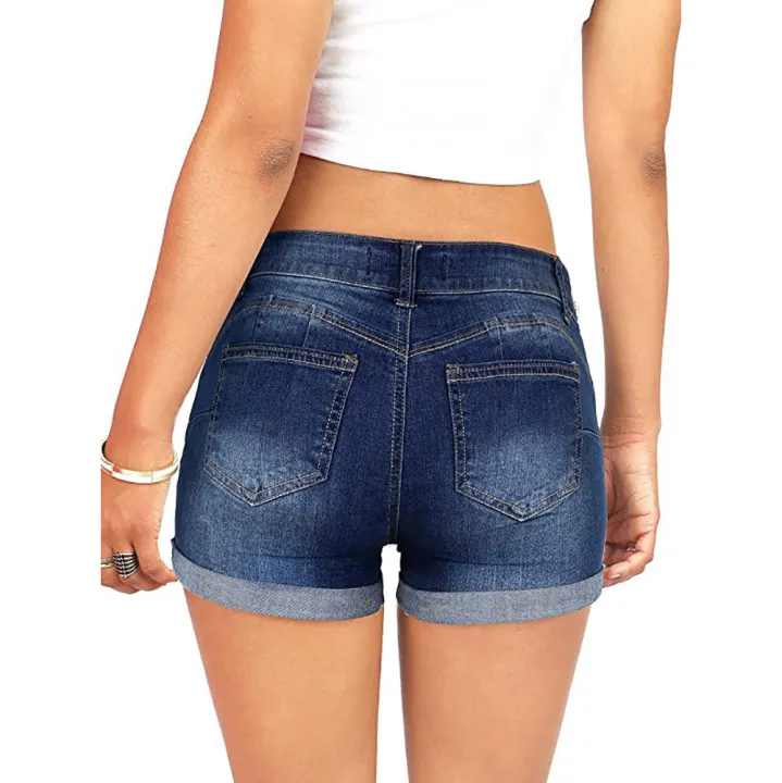 2024%20Fashion%20Loose%20Hole%20Jeans%20Shorts%20With%20Pockets%20Cool%20Women%20Street%20Denim%20Booty%20Shorts%20New%20Summer%20Women's%20Denim%20Shorts%20Casual%20-%20Image%202