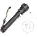 XHP70 High Powerful Zoomable Focus LED Flashlight Torch Light (Without Battery). 