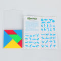 Magnetic tangram puzzle toy children's plastic graphic cognition tangram early education splicing blocks. 