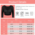 Upper Arm Shaper Sleeve Compression Top Women Push Up Breast Post Surgery Front Closure Bra Shapewear Back Support Cropped Tops.