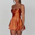 Women Satin Silk Cami Dress. 