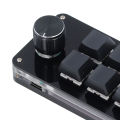 Mini Macro Mechanical Gaming Keyboard 5V 1A Red Switch USB Mini Keypad for Music. 