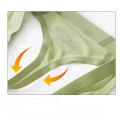 Men's Low Waist Single Cube Underwear Fun Quick-drying Breathable Seamless Ice Silk Soft G6004-DD. 