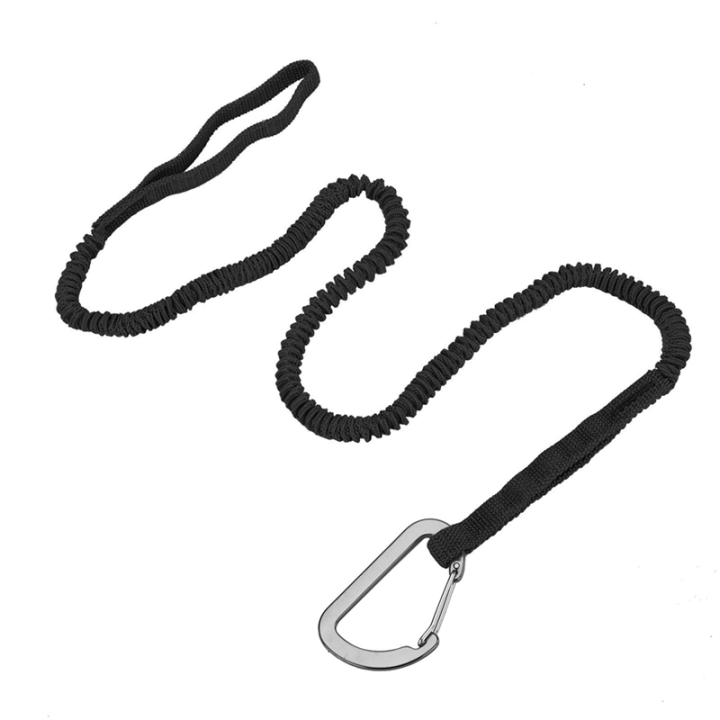 Kayak Paddle Leash, Paddle Board Leash Fishing Lanyard Tool Black