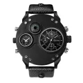 Men Quartz Sports Watch Multifunction Dual ime Zones Compass Wrist Watch. 