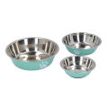 Stainless Steel Pet Bowl Noise Proof Rust Resistant Stainless Steel Cat Dog Bowl Versatile for Home Indoor.