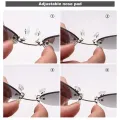 【VisioN Shop】SilverClipUVLAIK Mini Clip Nose Men UV400 Round Sun Glasses Hacker Empire Matrix Morpheus Rimless Sunglasses. 