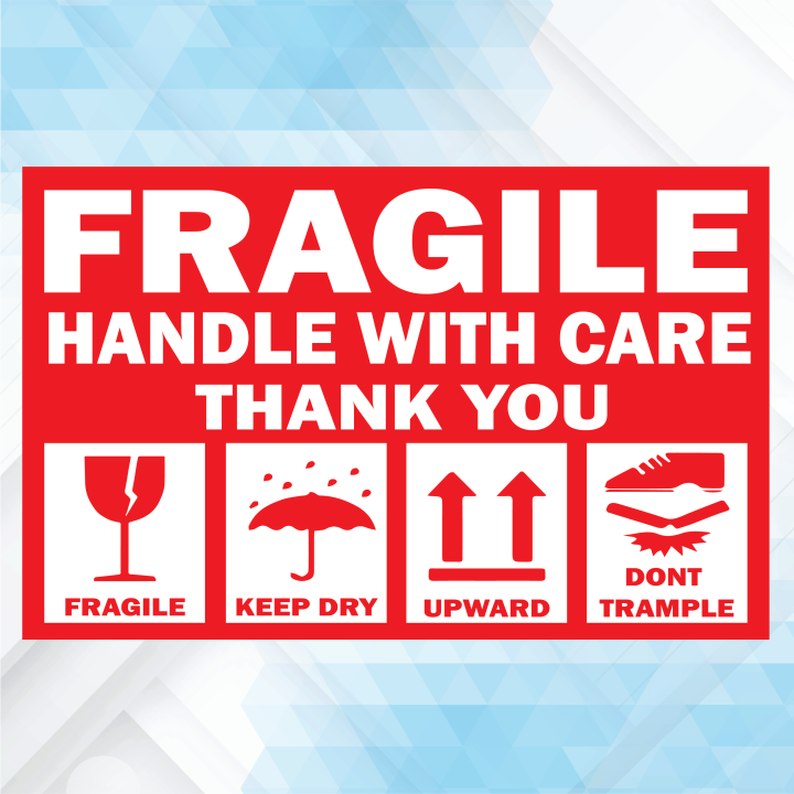 Fragile Handle with Care sticker Care Mark Please Tag With Shipping For Express Label Stickers Fragile