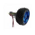 85 Mm Rubber Spiked Tires Wheel With Hex Coupling Coupler (2 Set). 