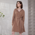K2059L Luxury Brand Clothing for Women Ladies Shirt Dress Blouse Dresses 100% Pure Linen Clothes. 