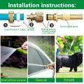 1-Pc High-Pressure Copper Nozzle Heavy Duty Water Sprayer for Garden Irrigation, Car Wash and Other Home and Garden Watering.. 