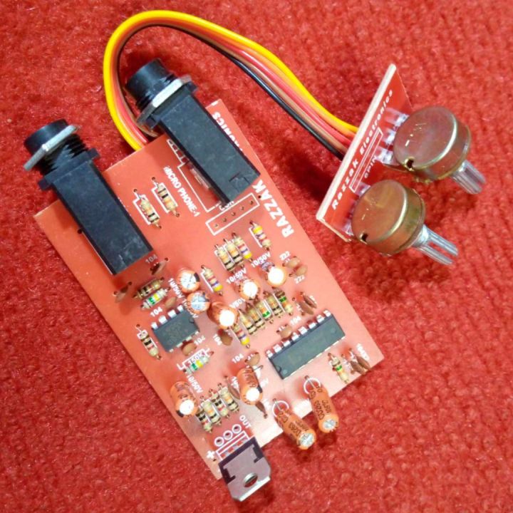 INDIAN PCB 2CH ECHO BOARD PT2399 Amplifier Circuit Board PT2399