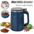 Electric Coffee Grinder and Food Processor Machine - Multifunctional 300W Smart Electric Grinder for Coffee, Fruits, Condiments and All Kinds of Grains - Household Small Powder Grinding Machine - Best Coffee Beans (Blue).